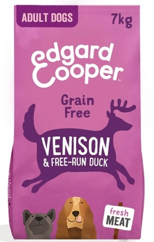 Karma sucha dla psów dorosłych Edgard & Cooper Fresh Venison and Free-Run Duck 7 kg (5425039485140)