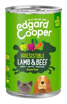 Вологий корм для дорослих собак Edgard & Cooper Lamb and Beef Wet food 400 г (5425039485355)
