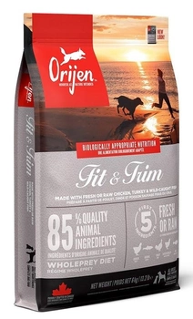 Сухий корм для дорослих собак Orijen Fit and Trim 6 кг (0064992186708)