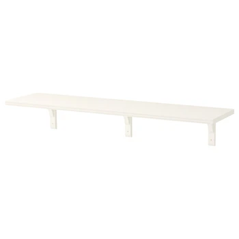 Полиця навісна IKEA BERGSHULT БЕРГСХУЛЬТ / RAMSHULT РАМСХУЛЬТ, білий, 120х30 см, 992.906.23