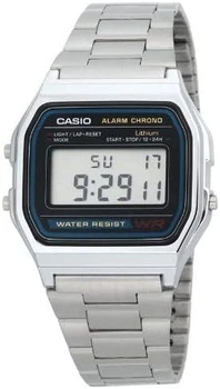 Часы мужские Casio A-158WA-1 Stainless Steel Digital Watch