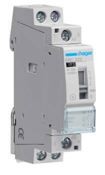 Контактор с ручным управлением 230V Hager ERC225 25A 2но
