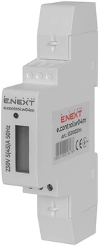Счетчик однофазный E.Next e.control.w04m 5(45)А электронный класс 1.0 (некоммерческий учет) i0310031m