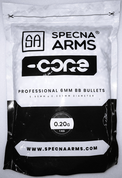 Пульки (кулі) пластикові Spesna Arms 0,2гр страйкбольні шліфовані 6мм 5000шт.