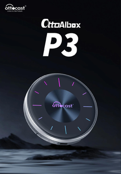 Авто приставка через CarPlay Ottocast Picasou 3 Android 12, 8/128 ГБ