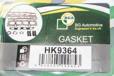 Комплект прокладок RENAULT CLIO 94-95, EXTRA 92-98, R19 90-96, BGA (HK9364)