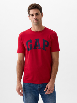 Koszulka bawełniana długa męska GAP 856659-05 S Czerwona (1200132704183)