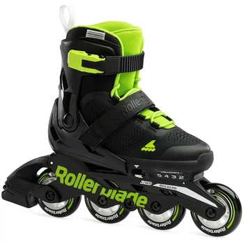 Ролики Rollerblade Microblade 2024 36,5-40 Чорний-Салатовий