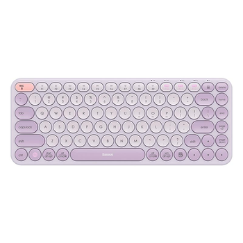 Клавіатура Baseus K01A Wireless Tri-Mode Keyboard |2.4G/BT1+BT2, 2xAAA Battery| фіолетова
