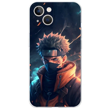 Силиконовый Чехол с Картинкой для iPhone 13 Принт (Аниме Наруто, Anime Naruto) (43370-ysm001)