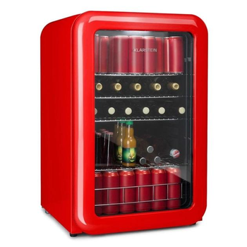 Холодильник вітрина Klarsten PopLife 115л Червоний ретро