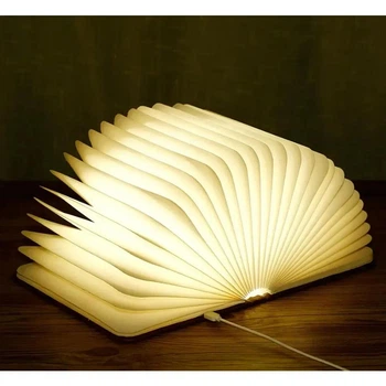 Настольная лампа светильник в виде книги Foldable Book Lamp для детской комнаты 7259 гибкий ночник