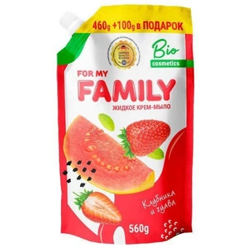 Рідке мило Family Полуниця - гуава 560 г
