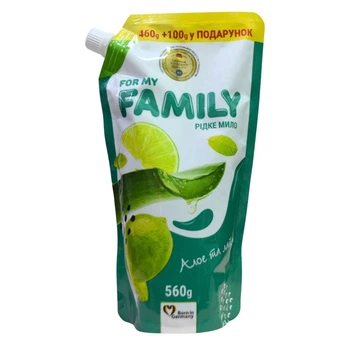 Рідке мило Family Алое та лайм 560 мл