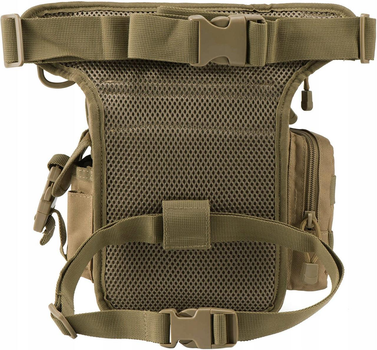 Армійська набедрена сумка на ногу тактична сумка на пояс військова койот
