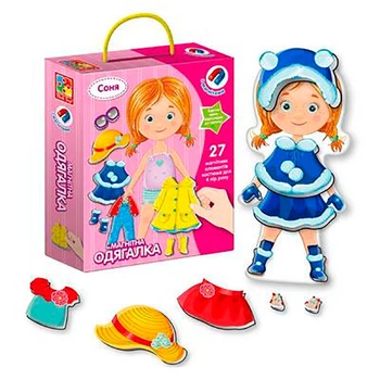 Одевалка Vladi Toys "Соня" магнитная VT3702-07