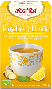 Чай Yogi Tea Jengibre з лимоном 17 пакетиків (4012824401334)