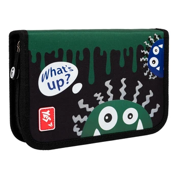 Шкільний пенал твердий YES одинарний із клапаном HP-03 Monsters