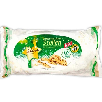 Марципановый Штолен с изюмом Goldora Stollen Marzipan 200г