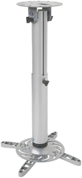Uchwyt do projektorów Techly 15 kg 50-77 cm Srebrny (8057685301580)