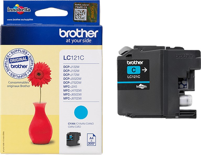 Tusz Brother DCP-J132W Cyan (LC-121C)