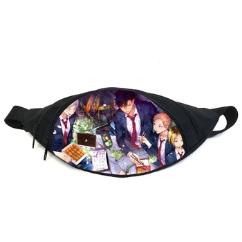Поясная сумка бананка Волейбол хайкю Haikyuu (GB H 012) Gear Bag черная