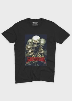 Чоловіча футболка MODNO з рок принтом "Metallica" S Чорний (TS001-4-BL-004-2-236)