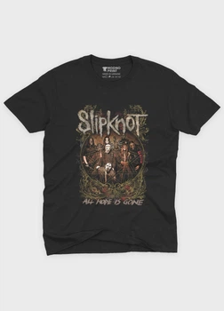 Чоловіча футболка MODNO з рок принтом "Slipknot" L Чорний (TS001-5-BL-004-2-307)