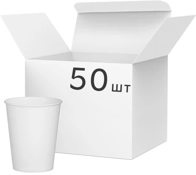 Упаковка стаканов BuroClean бумажные 500 мл Белые 50 шт (1080026)