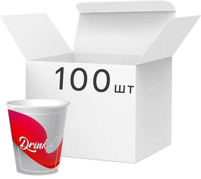 Упаковка стаканів паперові 250 мл Кольорові 2 упаковки по 50 шт (CUP250.2)