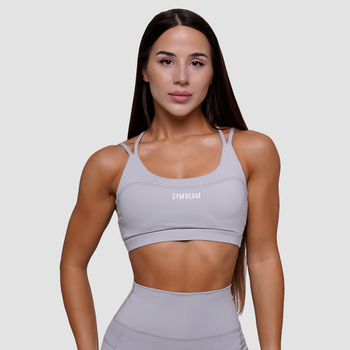 Спортивний бюстгальтер FIT туманно-сірий XS - GymBeam