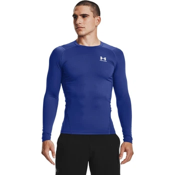 Чоловіча компрессійна футболка HG Armour синя L - Under Armour
