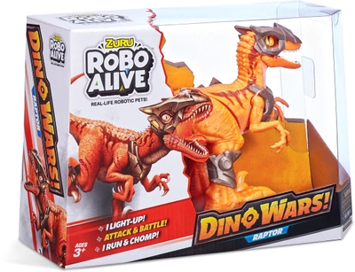 Interaktywny dinozaur Robo Alive Dino Wars Raptor Pomarańczowy (5713396201948)