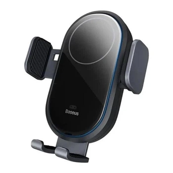 Держатель в авто с беспроводной зарядкой 15W Baseus LightChaser Series Electric Car Mount (C40355900121-00) Black