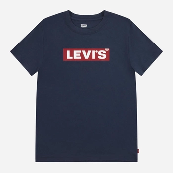 Koszulka młodzieżowa chłopięca Levi's 9EJ764-C8D 134-140 cm Granatowa (3666643020712)