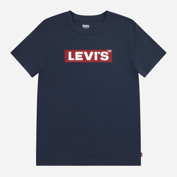 Koszulka młodzieżowa chłopięca Levi's 9EJ764-C8D 134-140 cm Granatowa (3666643020712)