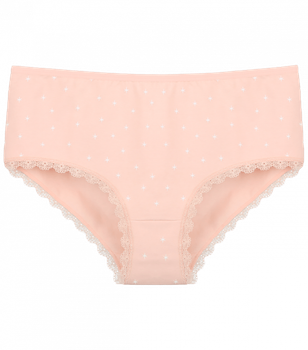 Женские трусы Donella большого размера с кружевом - Donella - 25114 - 5XL - Персиковый