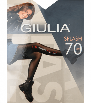 Фантазийные колготки с рисунком SPLASH 70 (4) - Giulia - SPLASH 70 (4) - 2-S - Nero