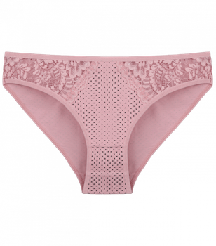 Ажурные женские трусики слипы Donella с рисунком - Donella - 901206 - S - Розовый