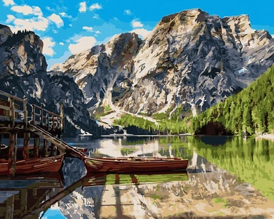 Картина по номерам Летний день у озера, 40 х 50 см (BK-GX26742) (Без коробки)
