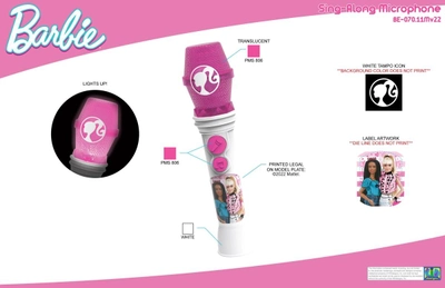 Mikrofon eKids Designs Barbie Sing Along (0092298955841)