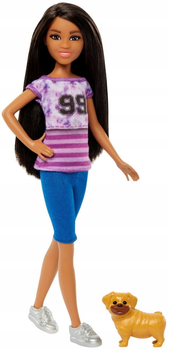 Lalka Mattel Barbie Stacie Ligaya with Pet Dog The Rescue Movie (0194735180318)