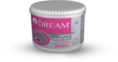 Ватні палички Air Dream банка поліпропіленова 200шт