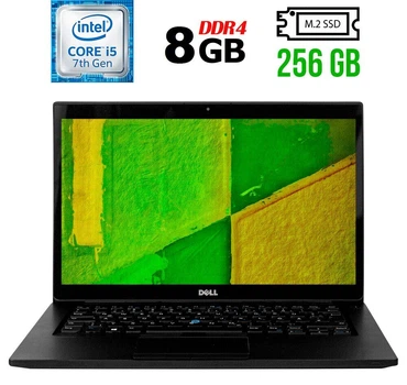 Ультрабук Б-класс Dell Latitude 7480 / 14" (1920x1080) IPS / Intel Core i5-7200U (2 (4) ядра по 2.5 - 3.1 GHz) / 8 GB DDR4 / 256 GB SSD M.2 / Intel HD Graphics 620 / WebCam / HDMI б/у