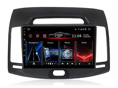 Штатная автомагнитола FORS.auto FS 4 PRO для Hyundai Elantra (4+64Gb, 9") 2006-2011