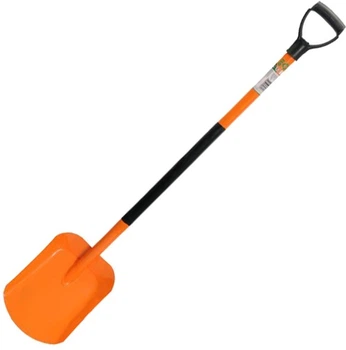 Łopata piaskowo-żwirowa z trzonkiem metalowym i uchwytem plastikowym FLO (35861_fl)