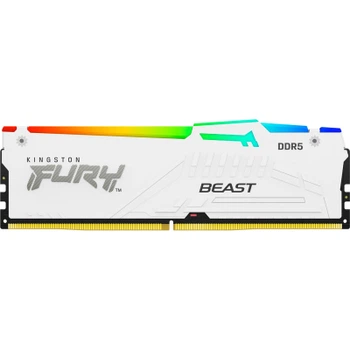 Модуль пам'яті для комп'ютера DDR5 16GB 6000 MHz Beast White RGB EXPO Kingston Fury (ex.HyperX) (KF5