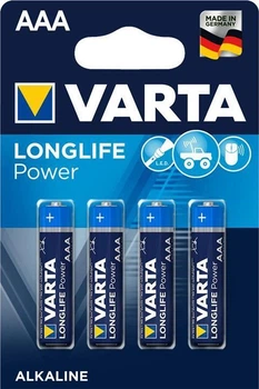 Батарейка VARTA HIGH ENERGY / LONGLIFE POWER AAA BLI 4 ALKALINE * (749)Батарейка VARTA HIGH ENERGY / LONGLIFE