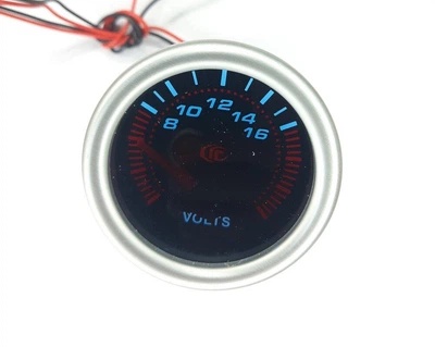 Вольтметр стрілочний 7701-2 LED 12v/d52мм