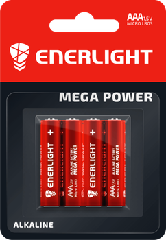 Батарейка ENERLIGHT MEGA POWER AAA BLI 44/90030104 * (942) 4шт